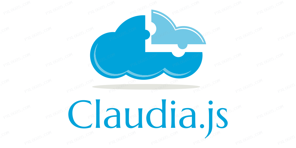 Claudiajs Wordmark Logo PNG with transparent background