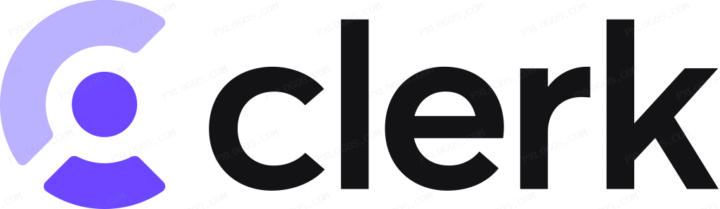 Clerk Wordmark Logo PNG with transparent background