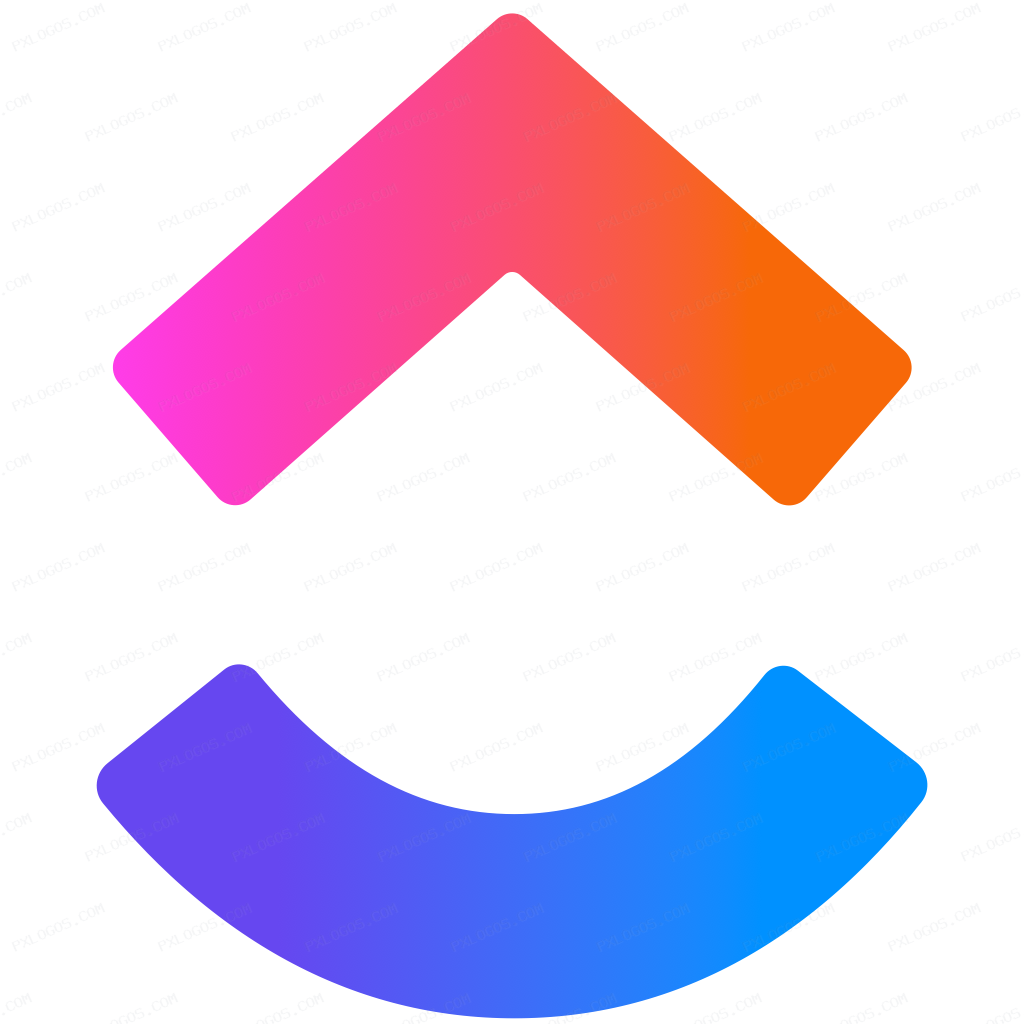 Clickup Logo PNG with transparent background