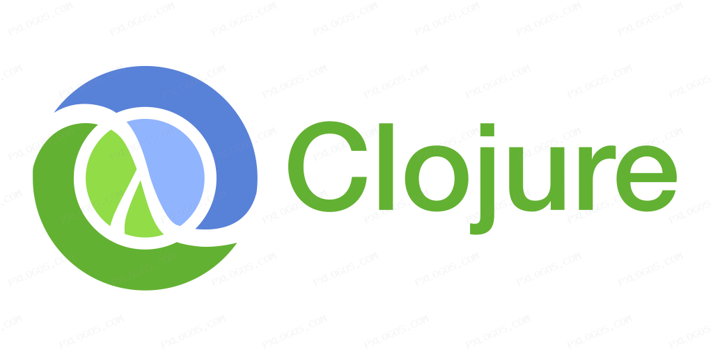 Clojure Wordmark Logo PNG with transparent background