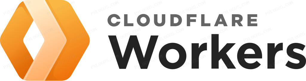 Cloudflare Workers Wordmark Logo PNG with transparent background