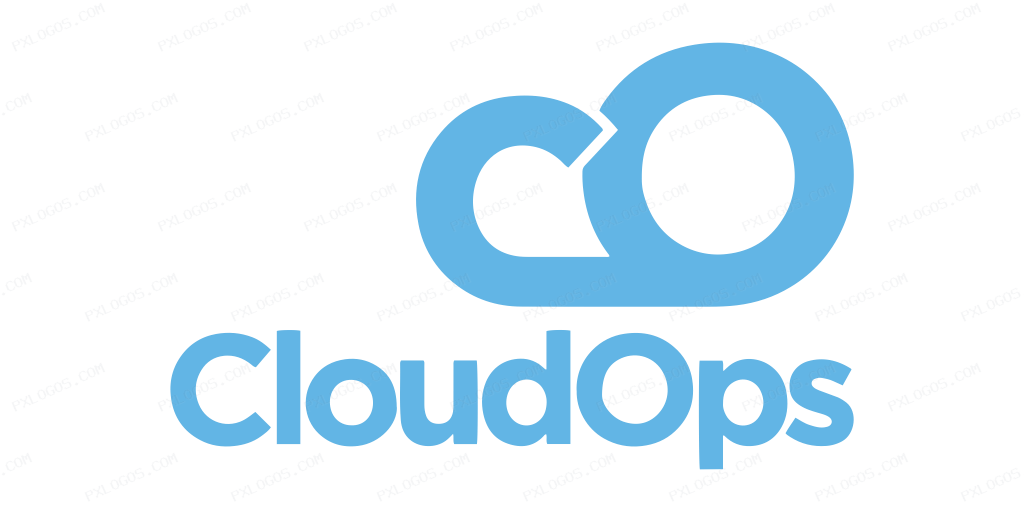 Cloudops Wordmark Logo PNG with transparent background