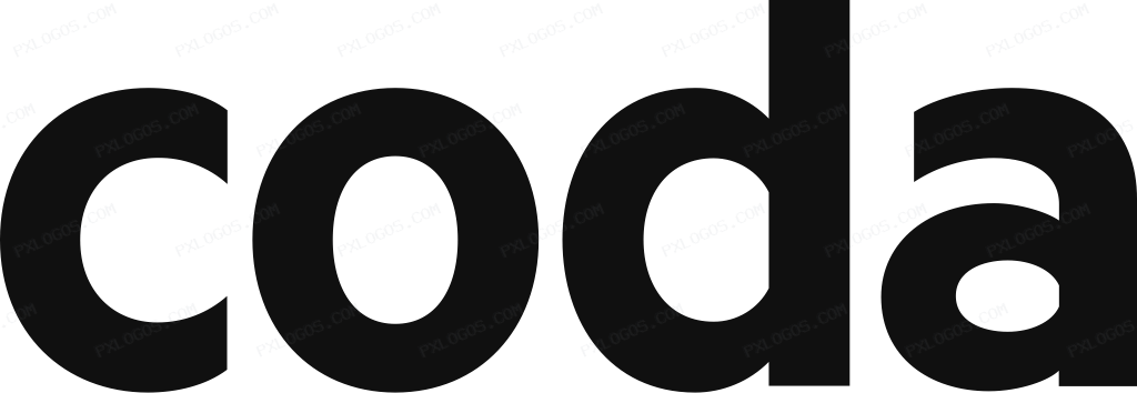 Coda Wordmark Logo PNG with transparent background