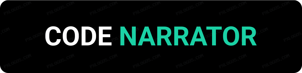 Code Narrator Logo PNG with transparent background