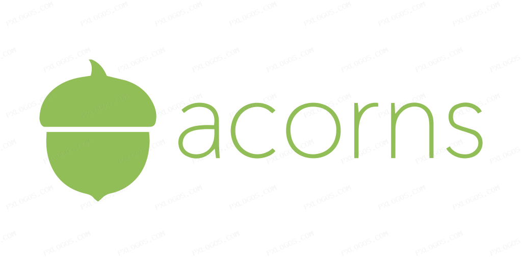Acorns Wordmark Logo PNG with transparent background