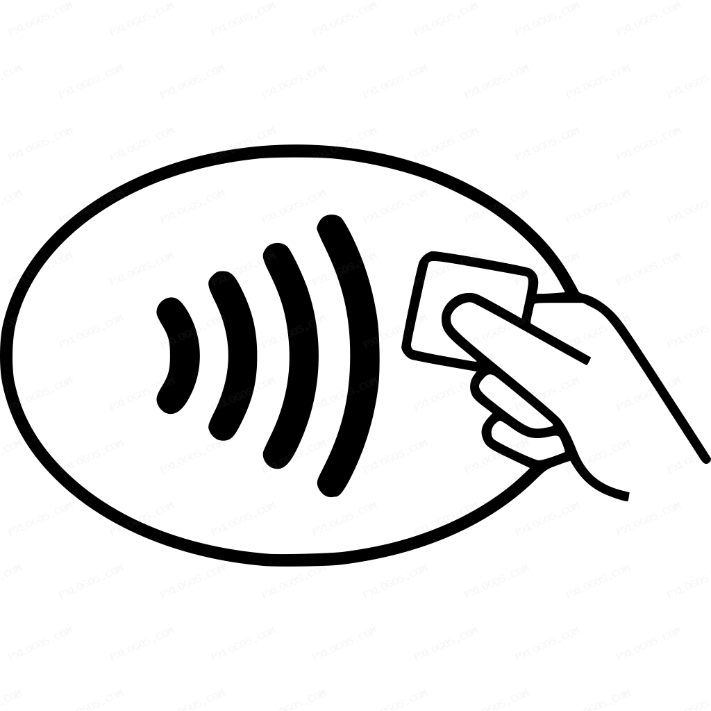 Contactless Payment Logo PNG with transparent background