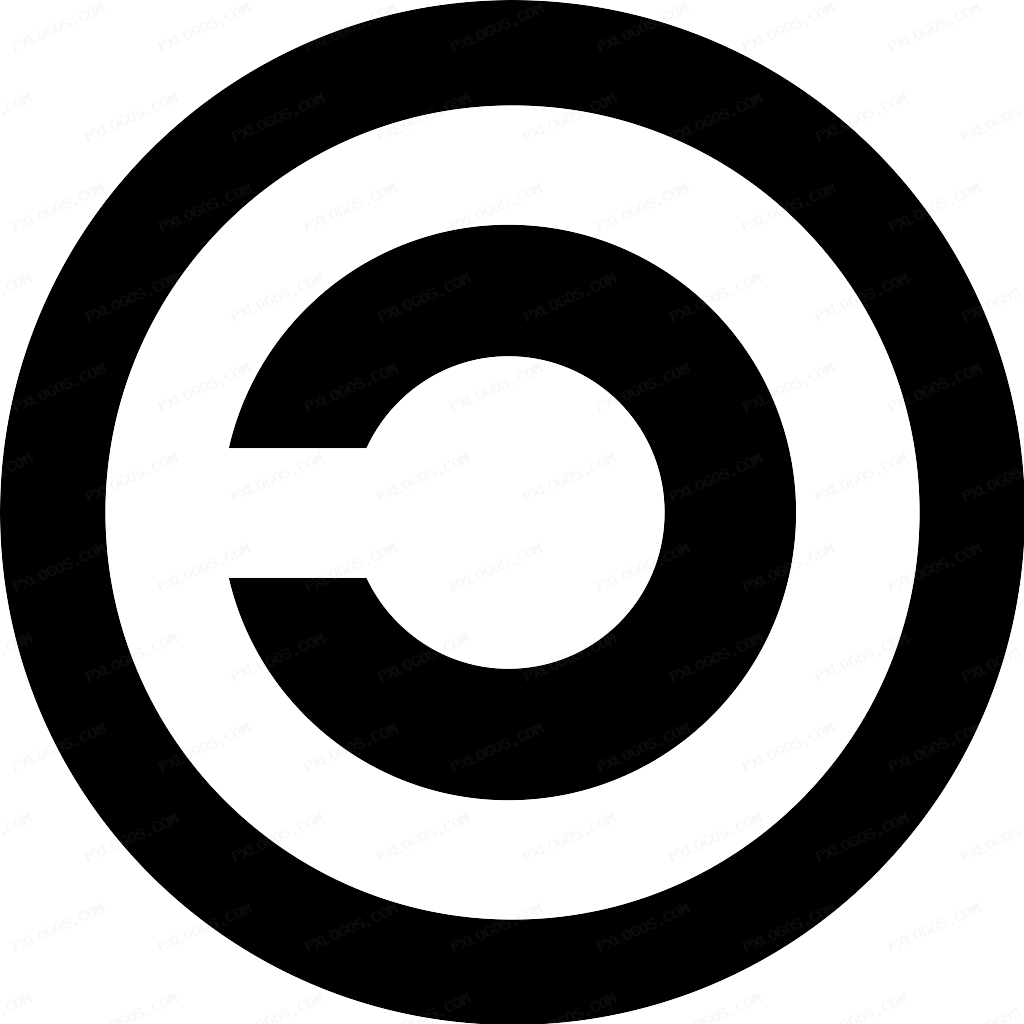Copyleft Logo PNG with transparent background