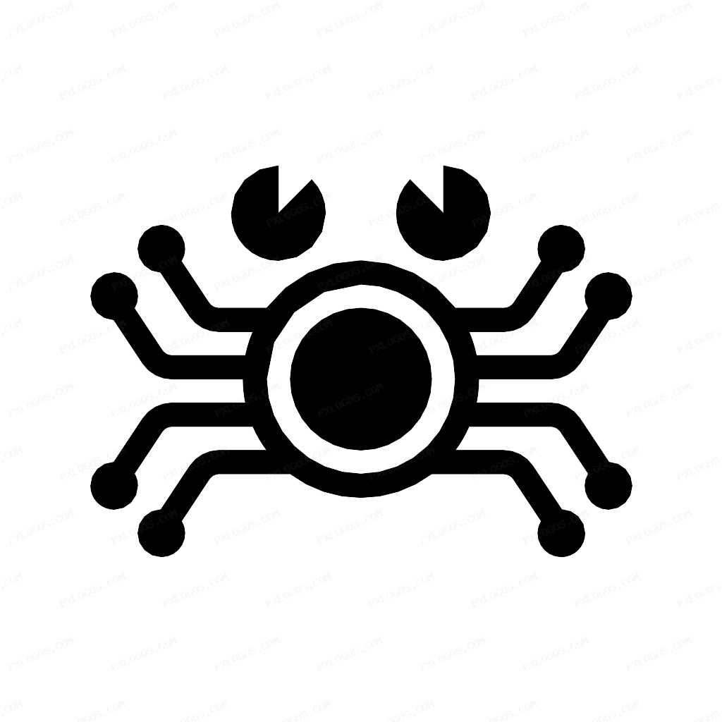 Crab Logo PNG with transparent background
