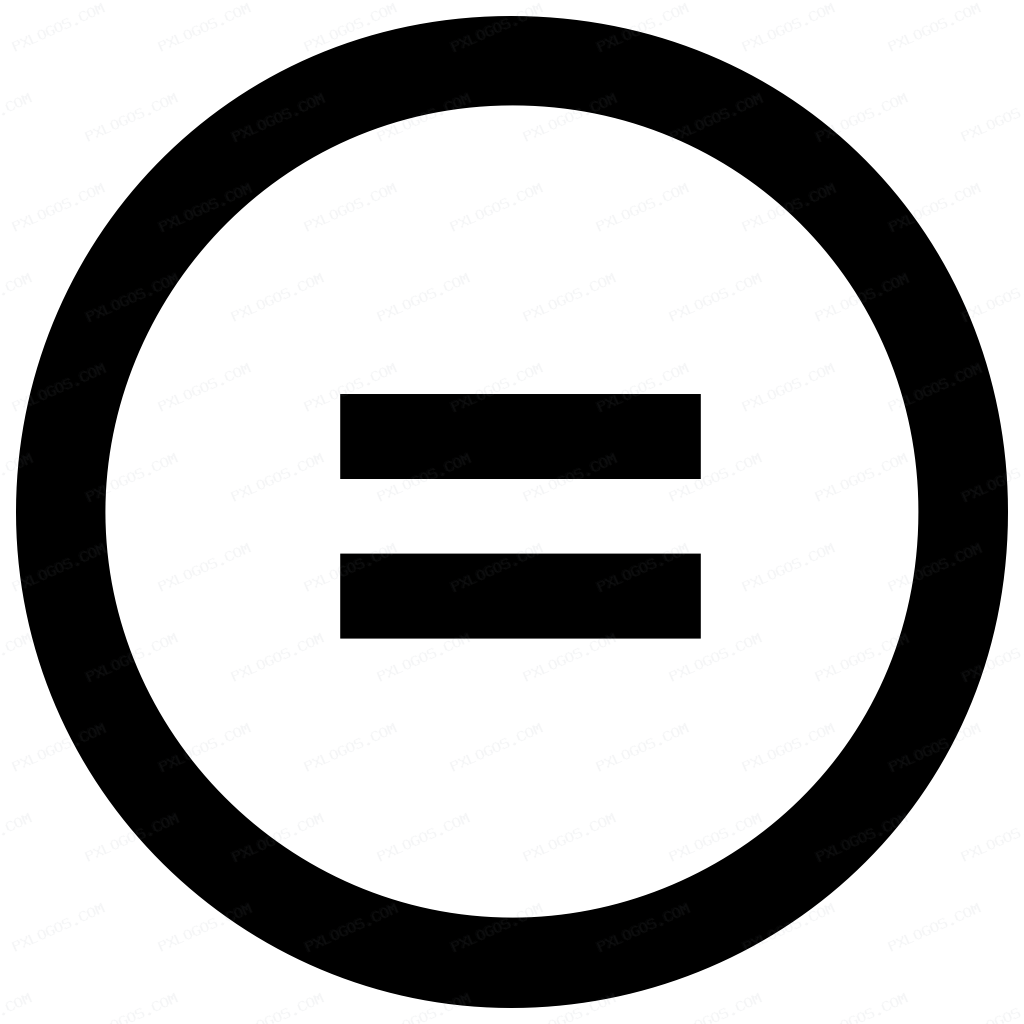 Creative Commons Nd Logo PNG with transparent background