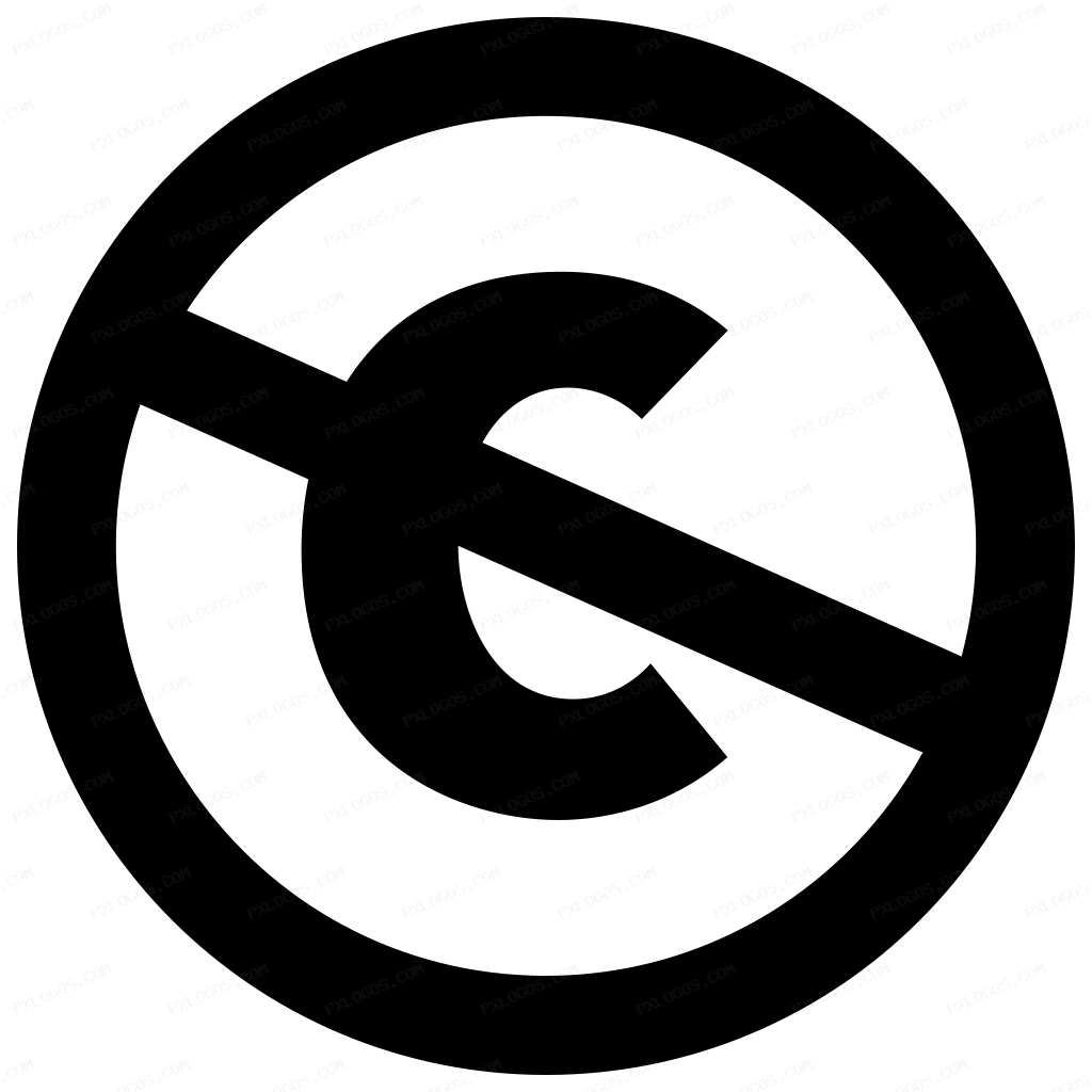 Creative Commons Pd Logo PNG with transparent background