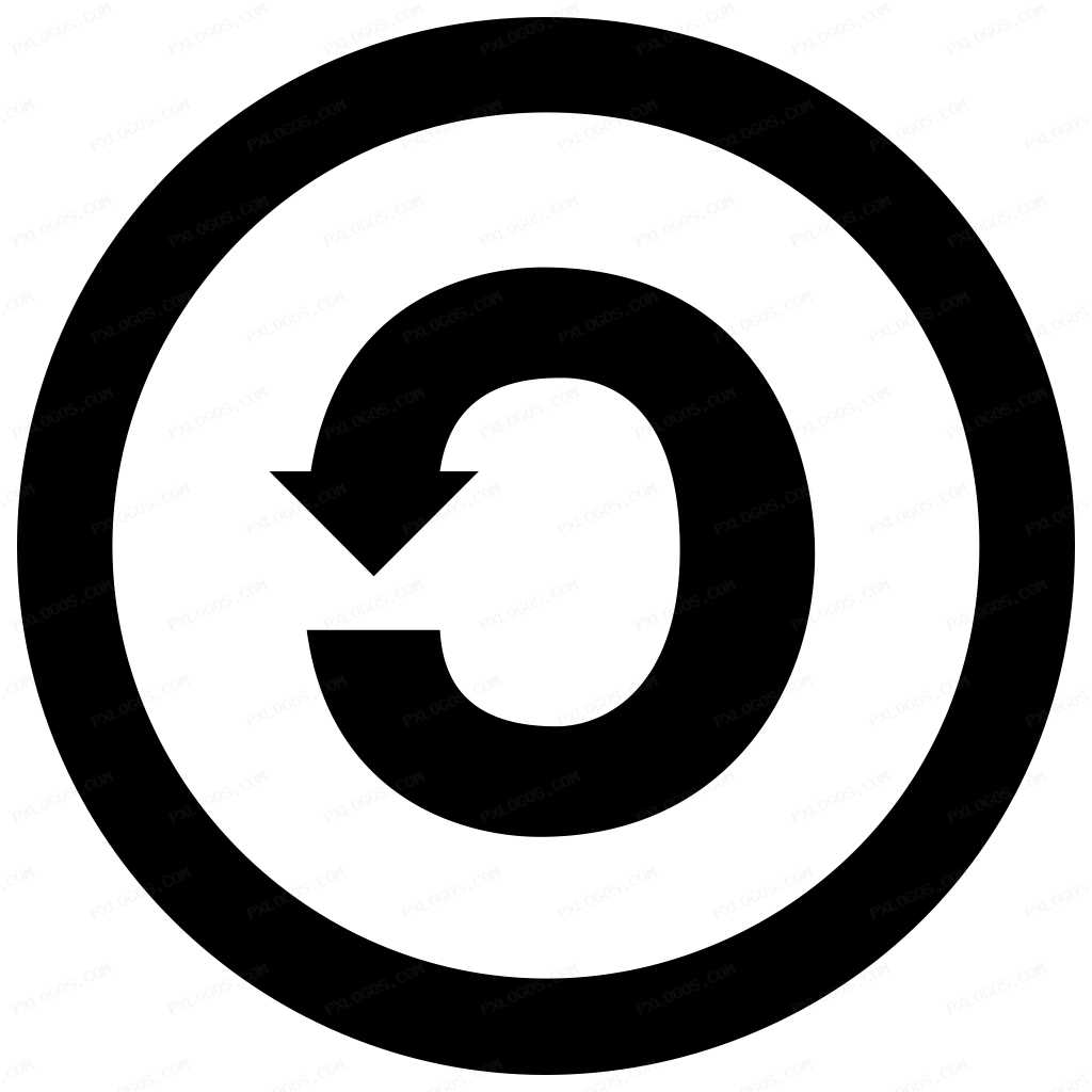 Creative Commons Sa Logo PNG with transparent background