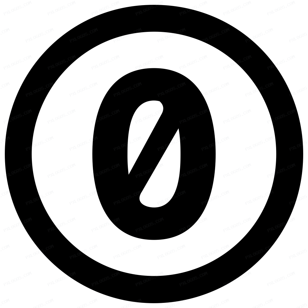 Creative Commons Zero Logo PNG with transparent background