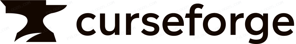 Curseforge Wordmark Logo PNG with transparent background