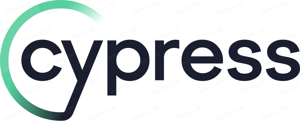 Cypress Wordmark Logo PNG with transparent background