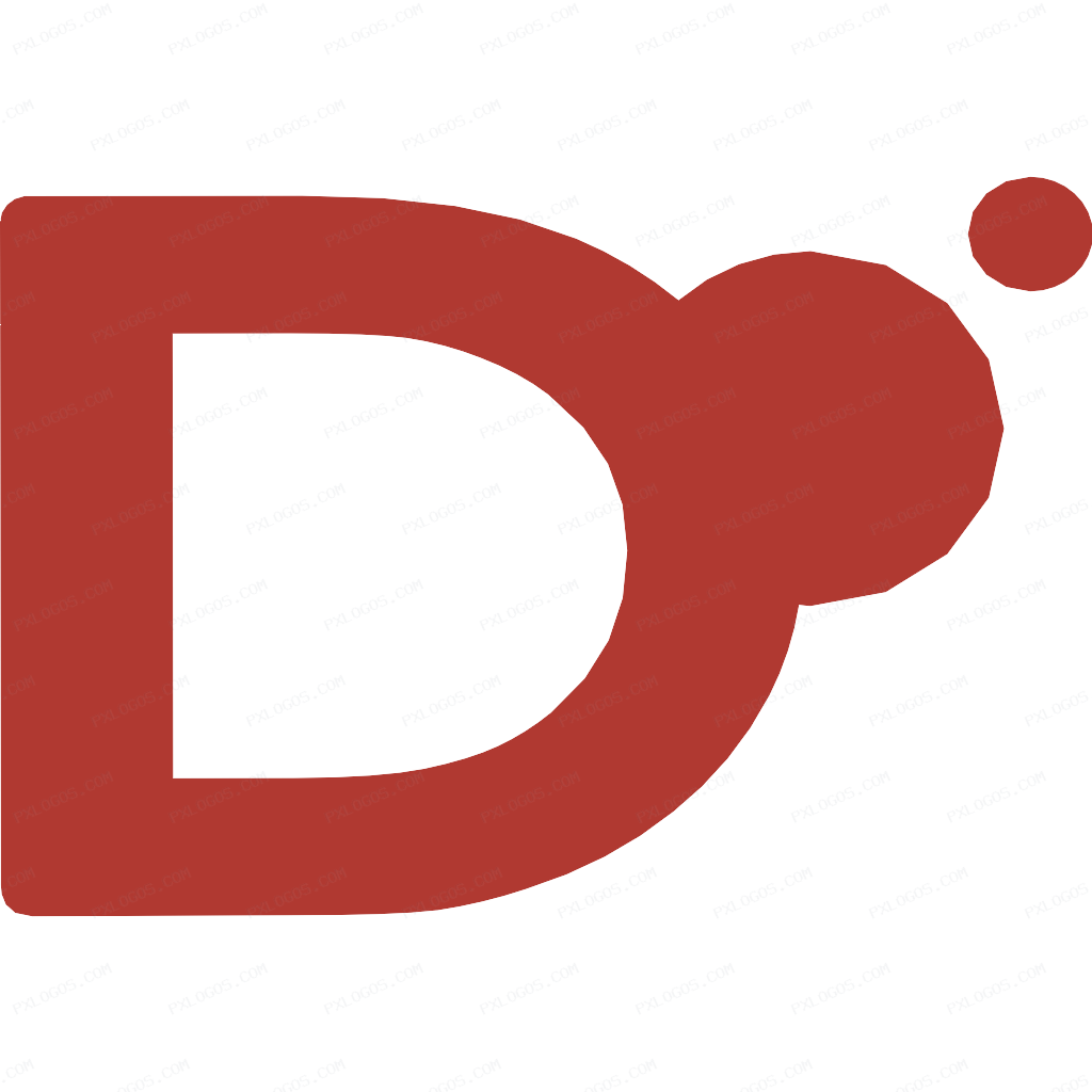 D Logo PNG with transparent background