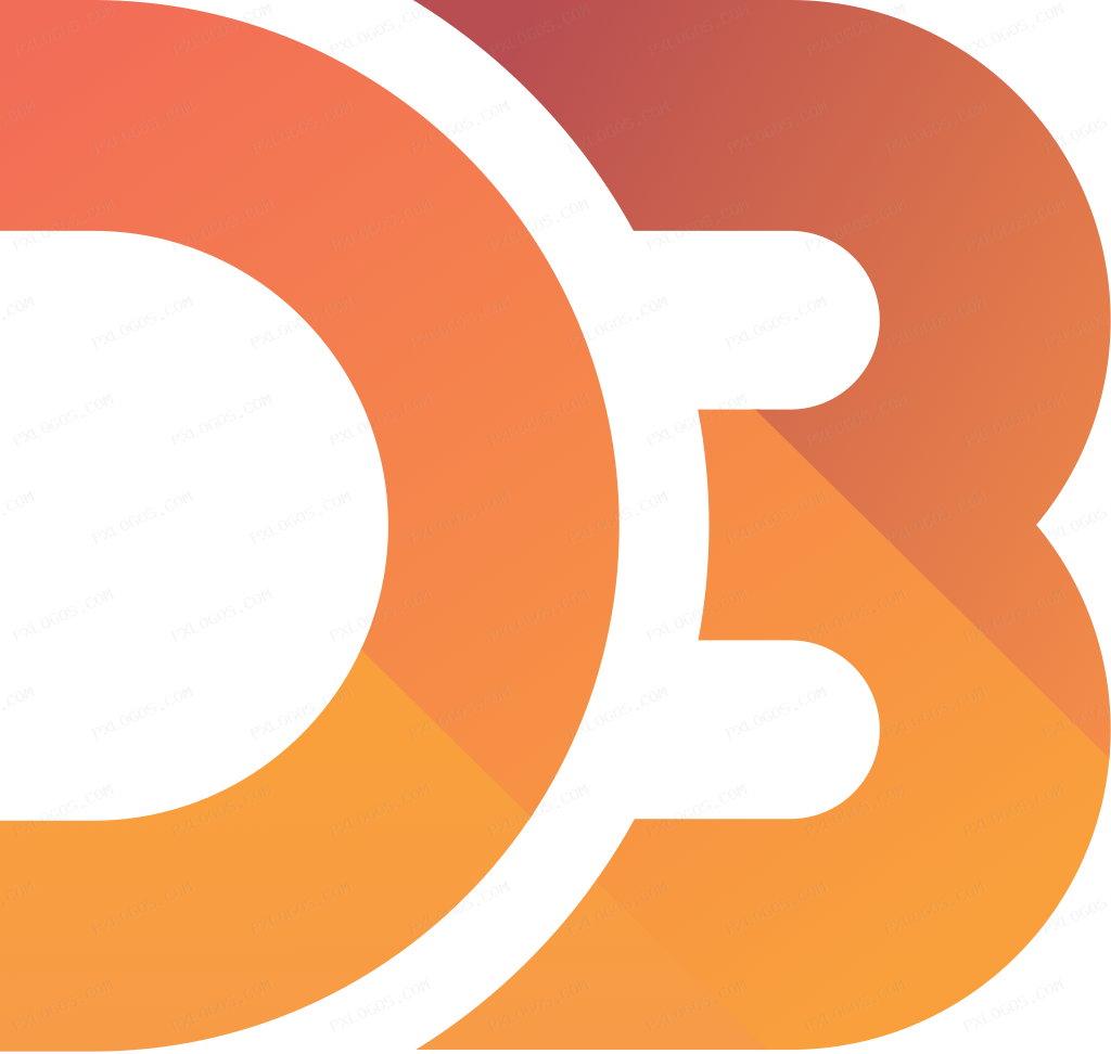 D3 Logo PNG with transparent background