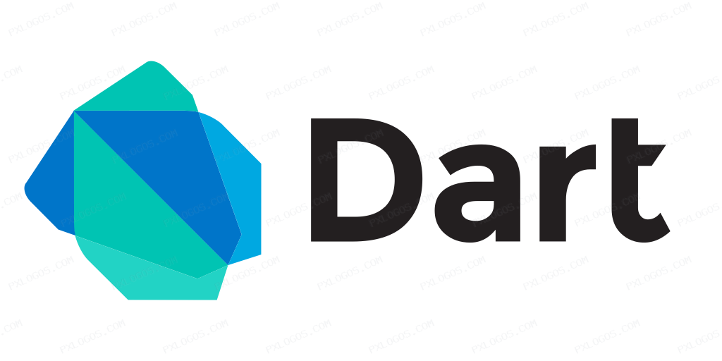 Dartlang Wordmark Logo PNG with transparent background