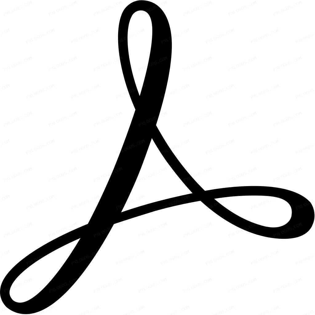 Adobe Acrobat Reader Logo PNG with transparent background