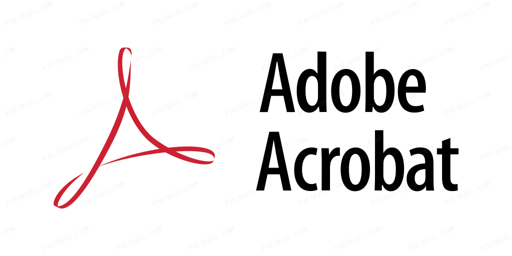 Adobe Acrobat Wordmark Logo PNG with transparent background