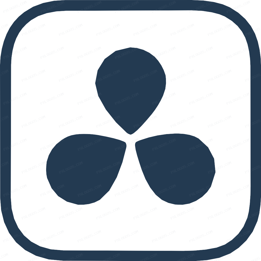 DaVinci Resolve Logo PNG with transparent background