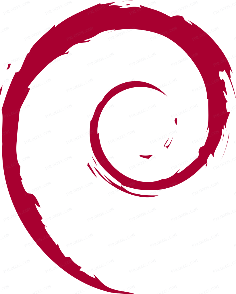Debian Linux Logo PNG with transparent background