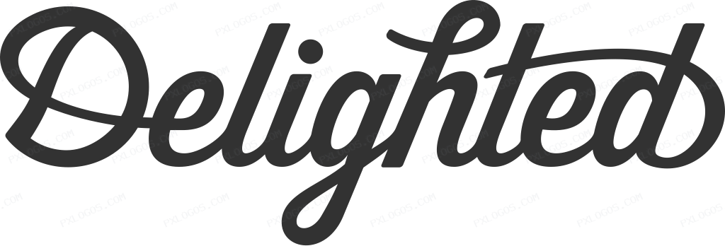 Delighted Wordmark Logo PNG with transparent background