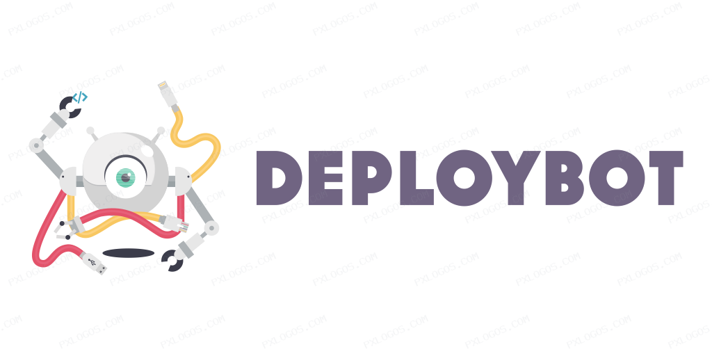 Deploybot Wordmark Logo PNG with transparent background
