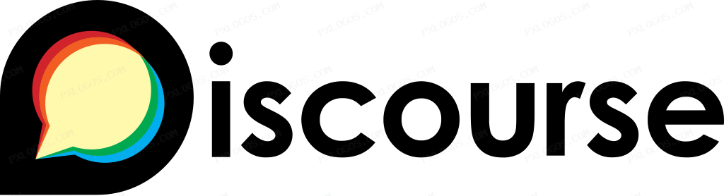 Discourse Wordmark Logo PNG with transparent background