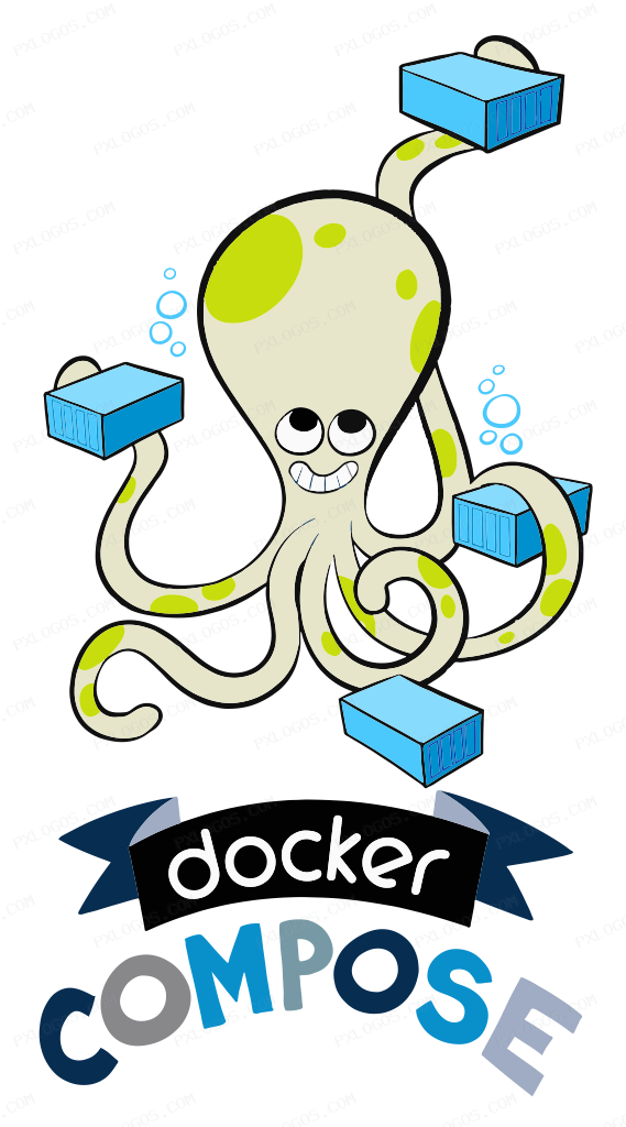 Docker Compose Logo PNG with transparent background