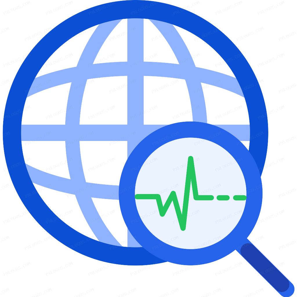 Domain Monitor Logo PNG with transparent background