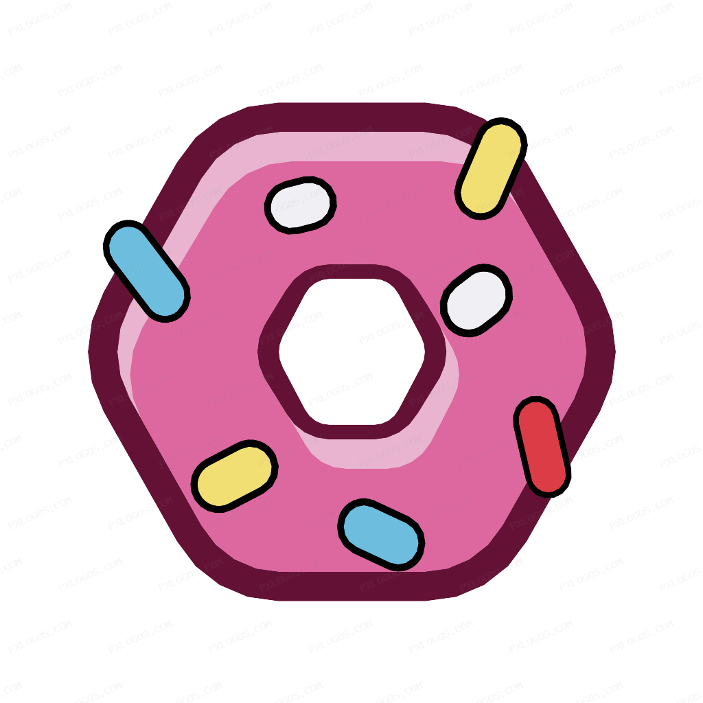 Donut Logo PNG with transparent background