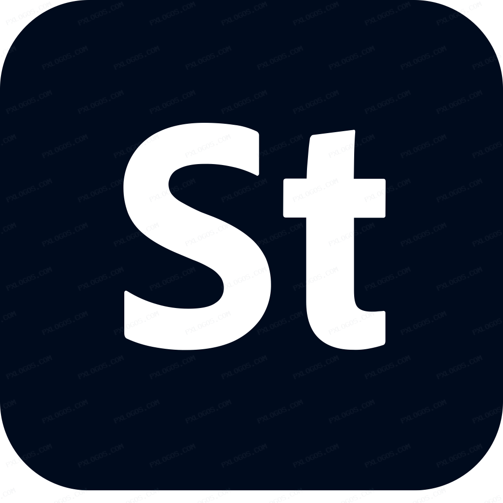 Adobe Stock Logo PNG with transparent background