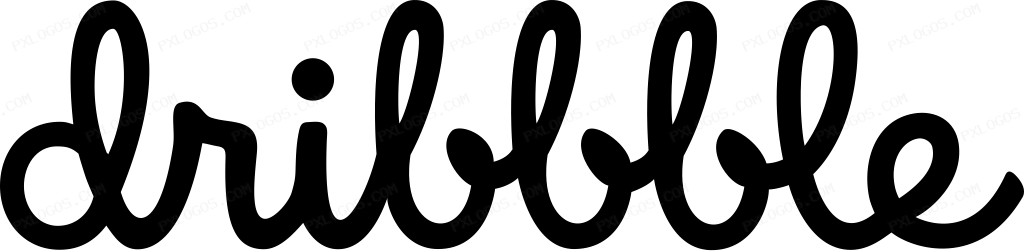 Dribbble Wordmark Logo PNG with transparent background
