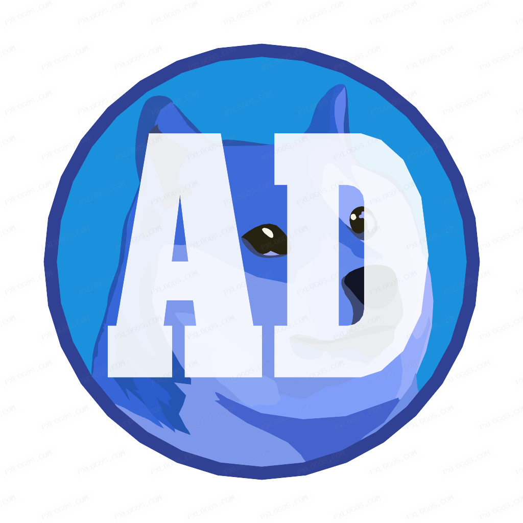 Adoge Logo PNG with transparent background