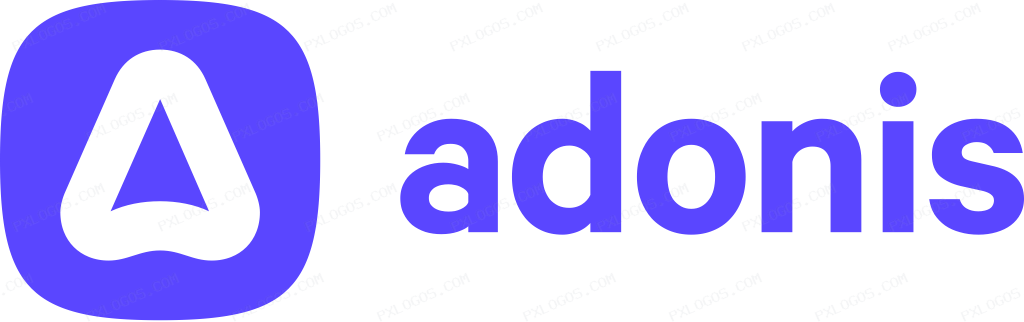 Adonisjs Wordmark Logo PNG with transparent background