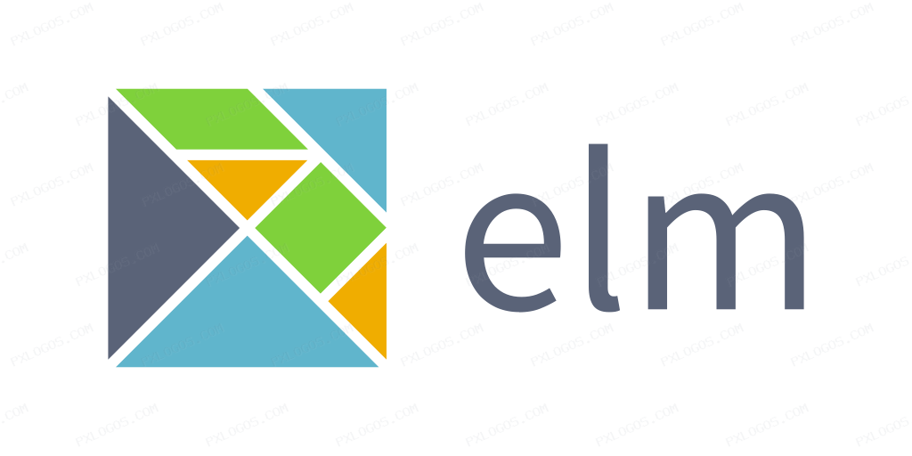 Elm Lang Wordmark Logo PNG with transparent background