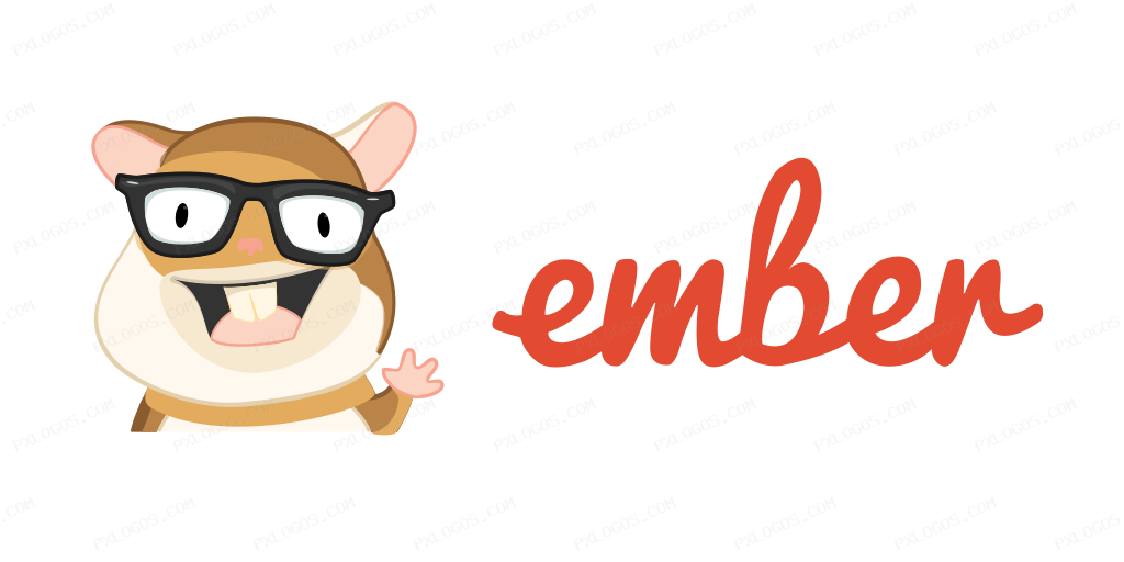 Emberjs Wordmark Logo PNG with transparent background