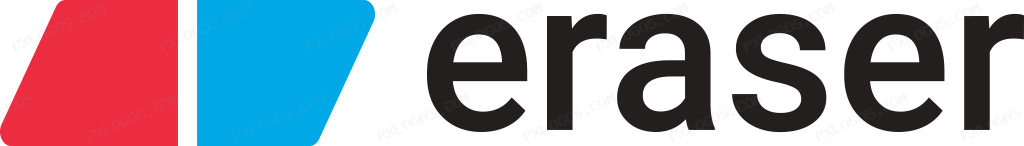 Eraser Wordmark Logo PNG with transparent background