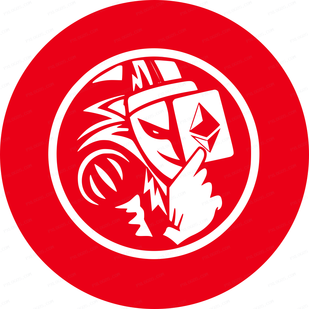 Ether Clown Logo PNG with transparent background