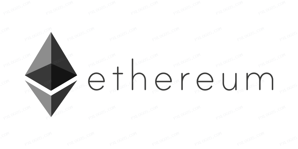 Ethereum Wordmark Logo PNG with transparent background
