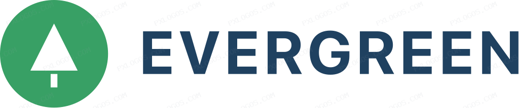 Evergreen Wordmark Logo PNG with transparent background