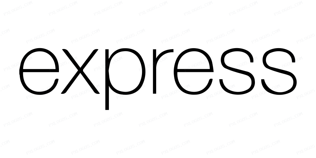 Expressjs Wordmark Logo PNG with transparent background