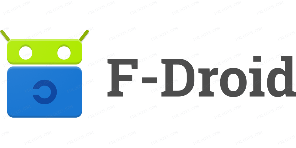 F Droid Wordmark Logo PNG with transparent background