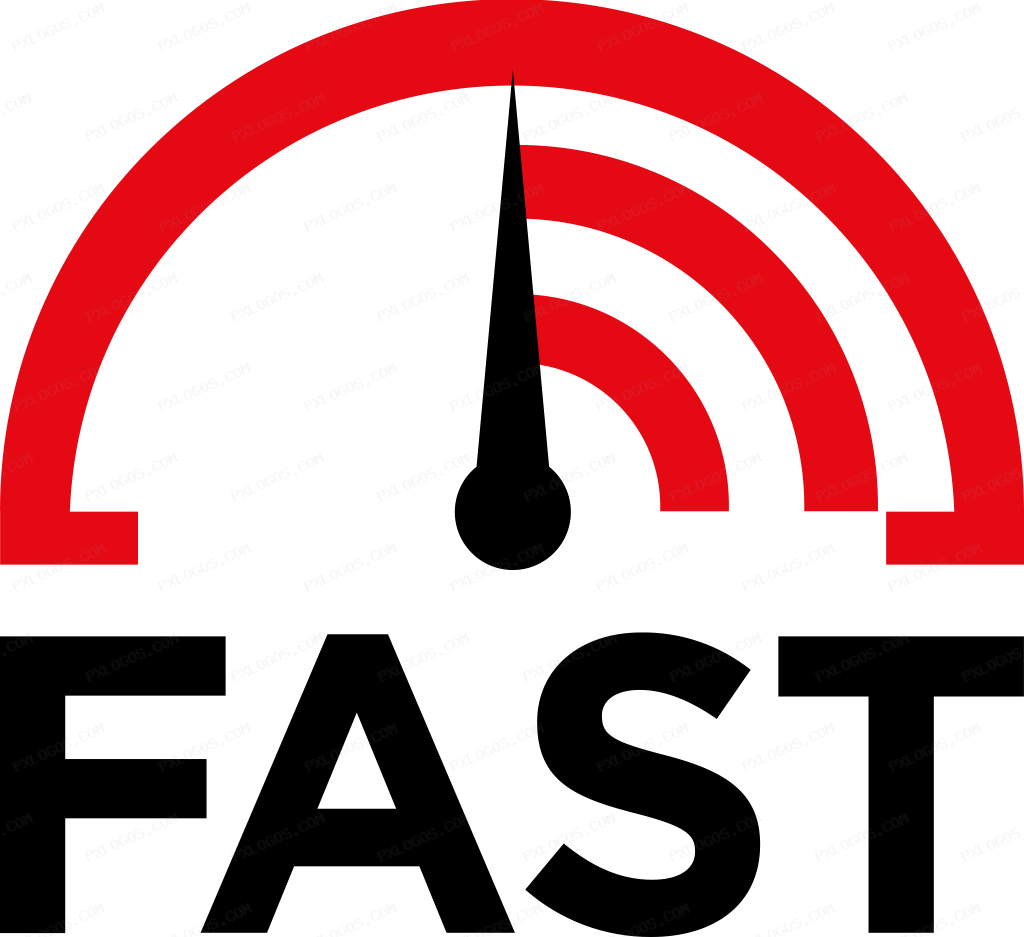Fast Com Logo PNG with transparent background