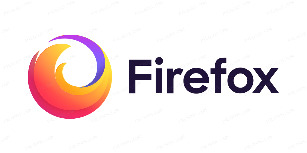 Firefox Wordmark Logo PNG with transparent background