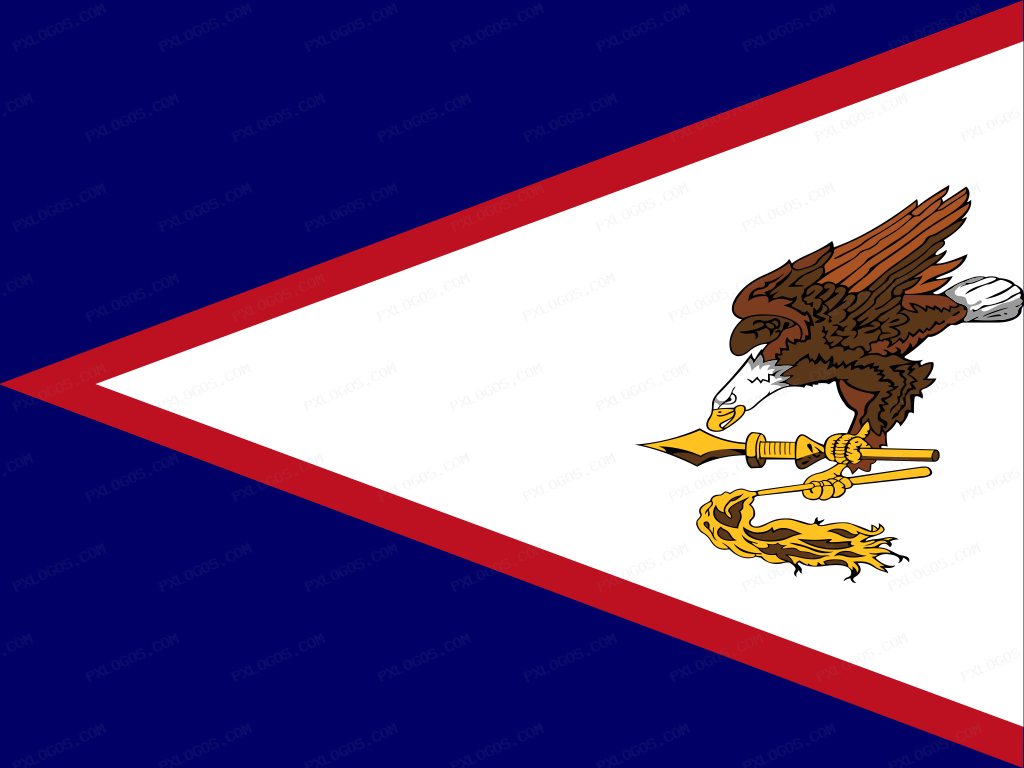 Flag American Samoa Logo PNG with transparent background