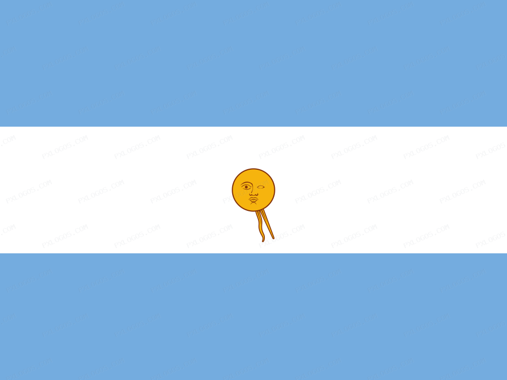 Flag Argentina Logo PNG with transparent background