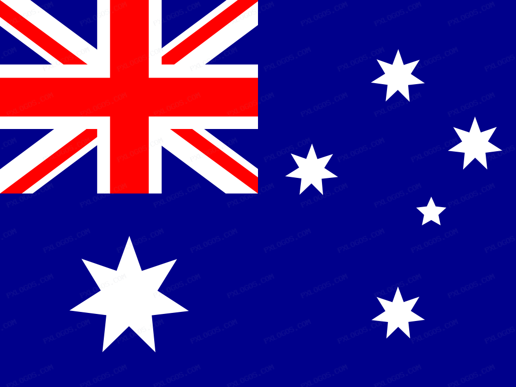 Flag Australia Logo PNG with transparent background