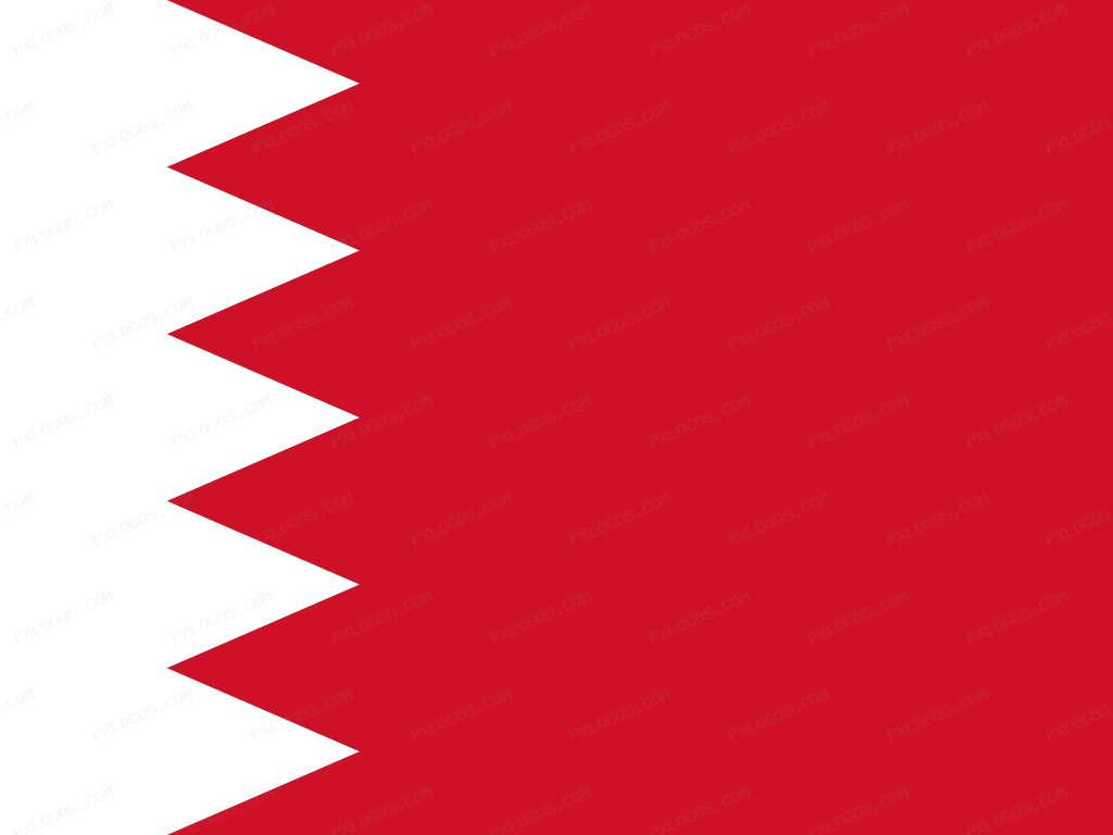 Flag Bahrain Logo PNG with transparent background