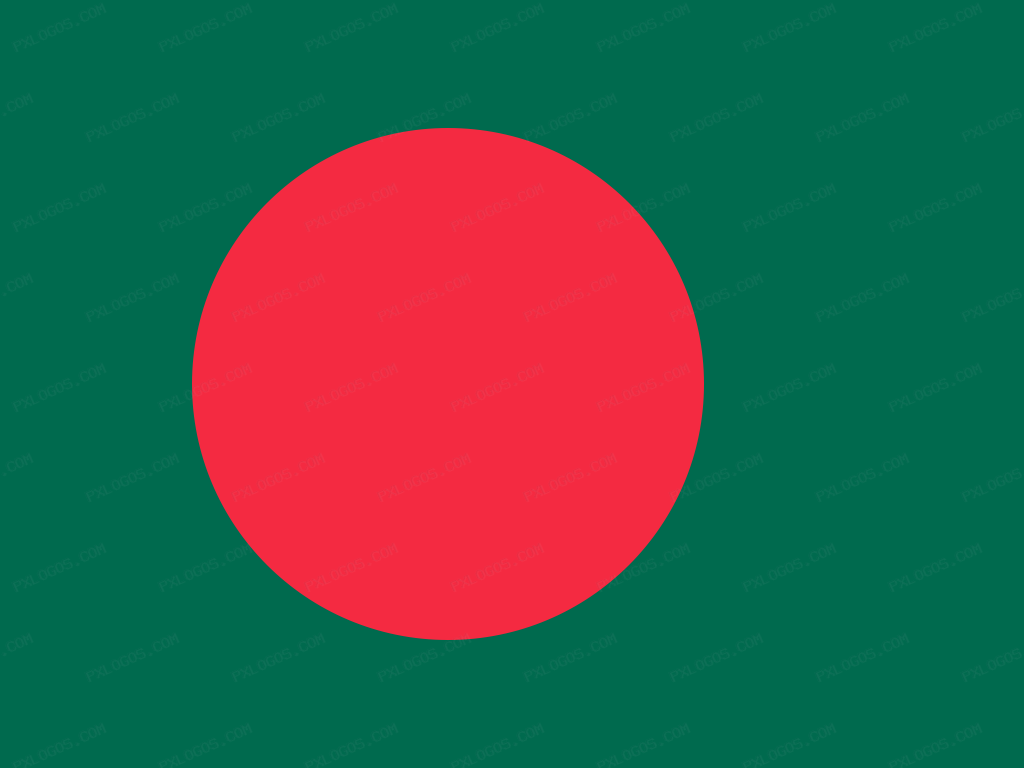 Flag Bangladesh Logo PNG with transparent background